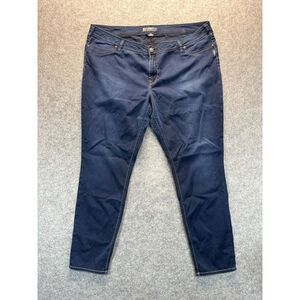 Silver Jeans Women's Size 24 Suki Jegging Dark Blue‎ Stretch Denim Mid Rise